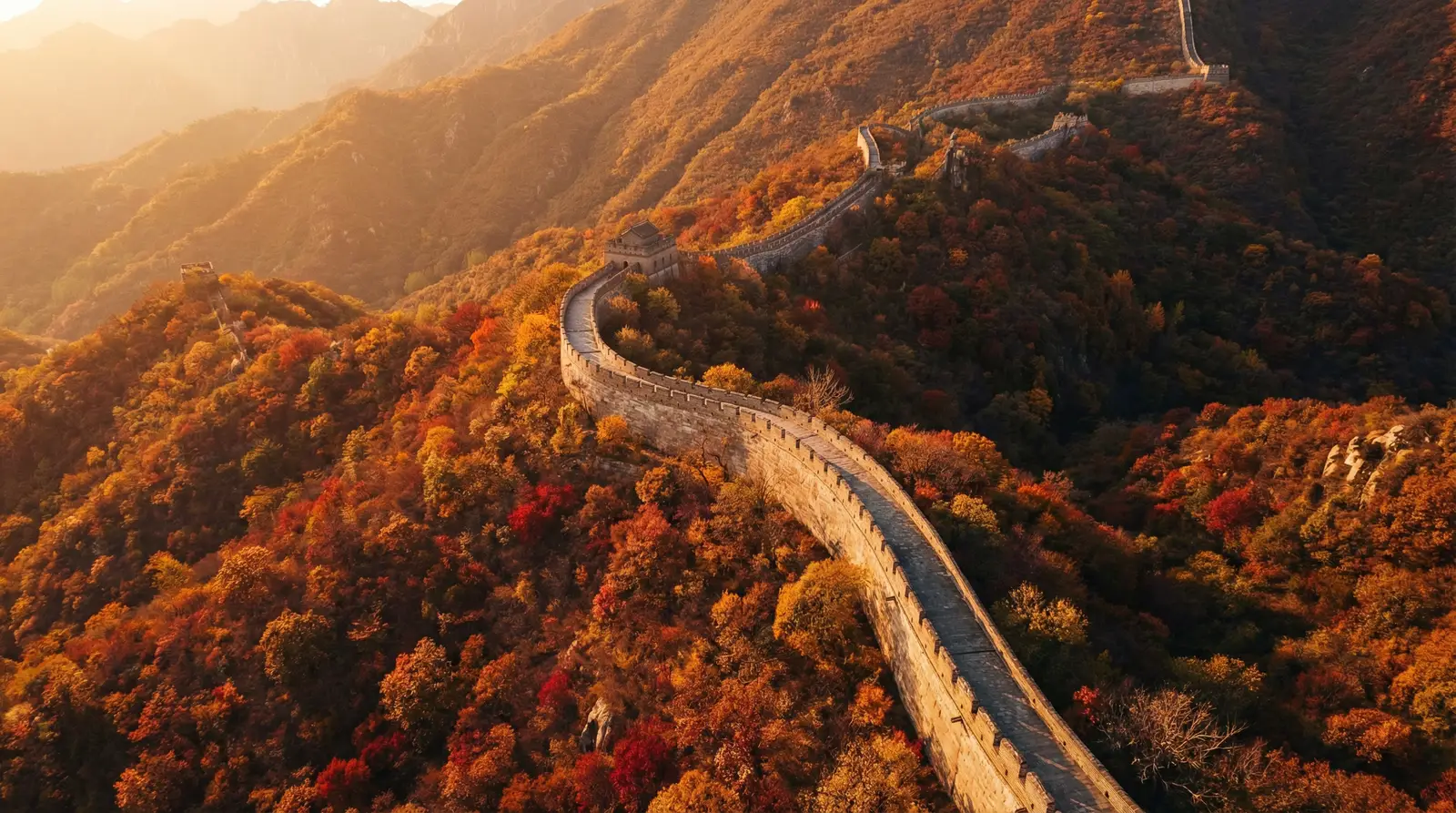 最近中文字幕MV免费高清在线电影 秋日长城航拍全景